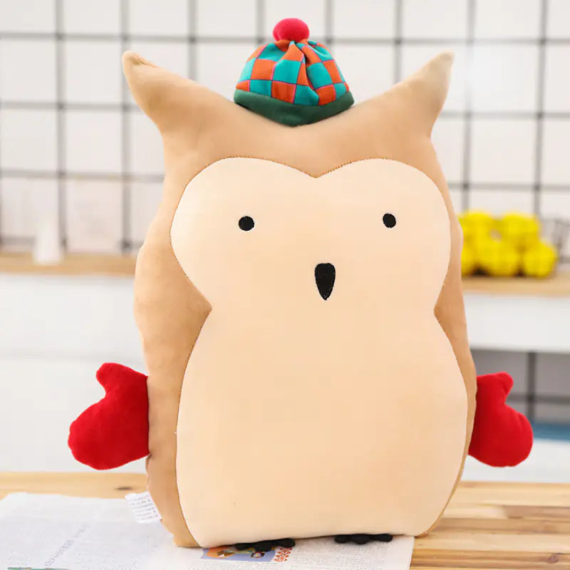 CuddleSoft Cartoon Deer & Penguin Plush