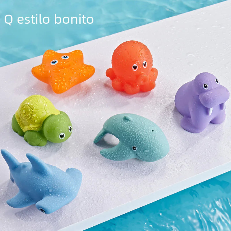 Shark Net Baby Bath Toy Set – Floating Animal Fun