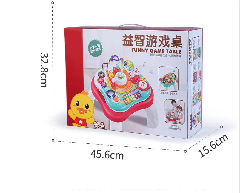 Rechargeable Baby Activity Table with Music & Learning Toys