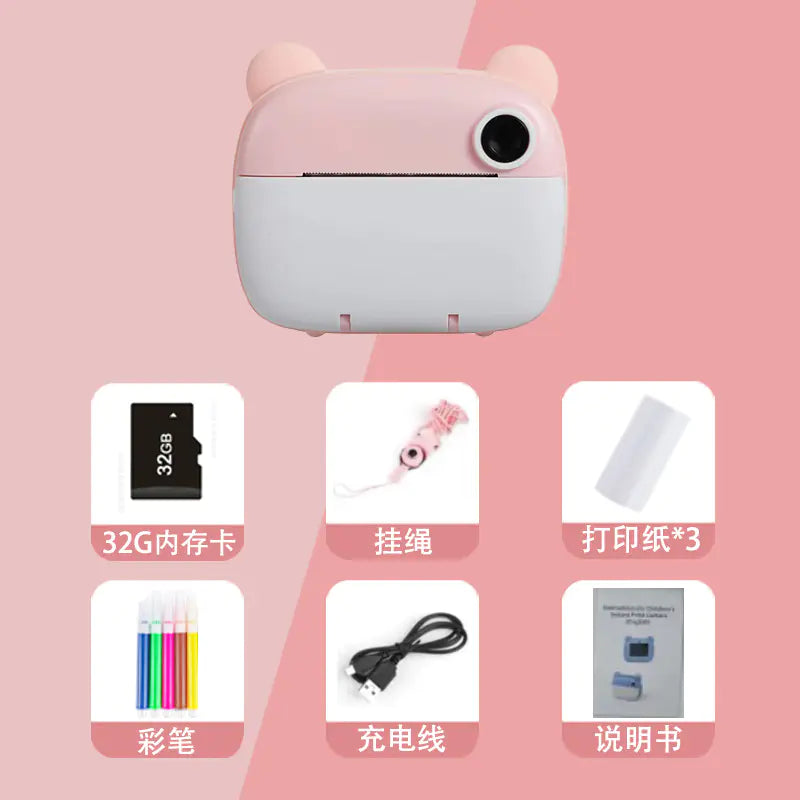 Kids Instant Camera Printer – Fun, Portable & Rechargeable