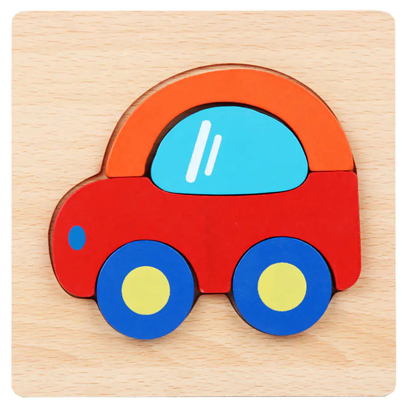 Kids' 3D Wooden Learning Puzzle