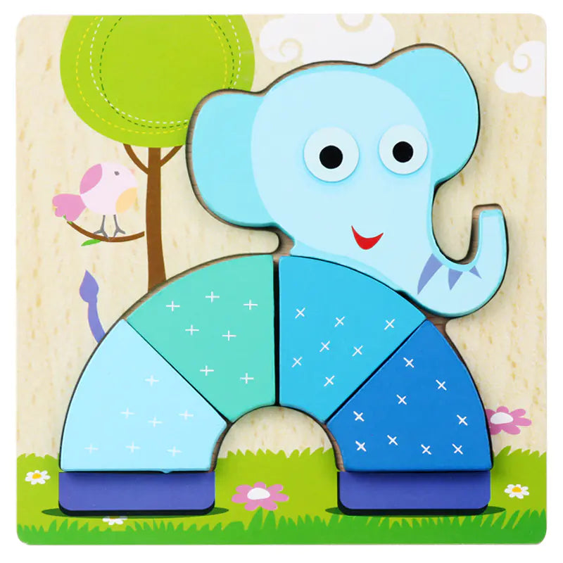 Kids' 3D Wooden Learning Puzzle