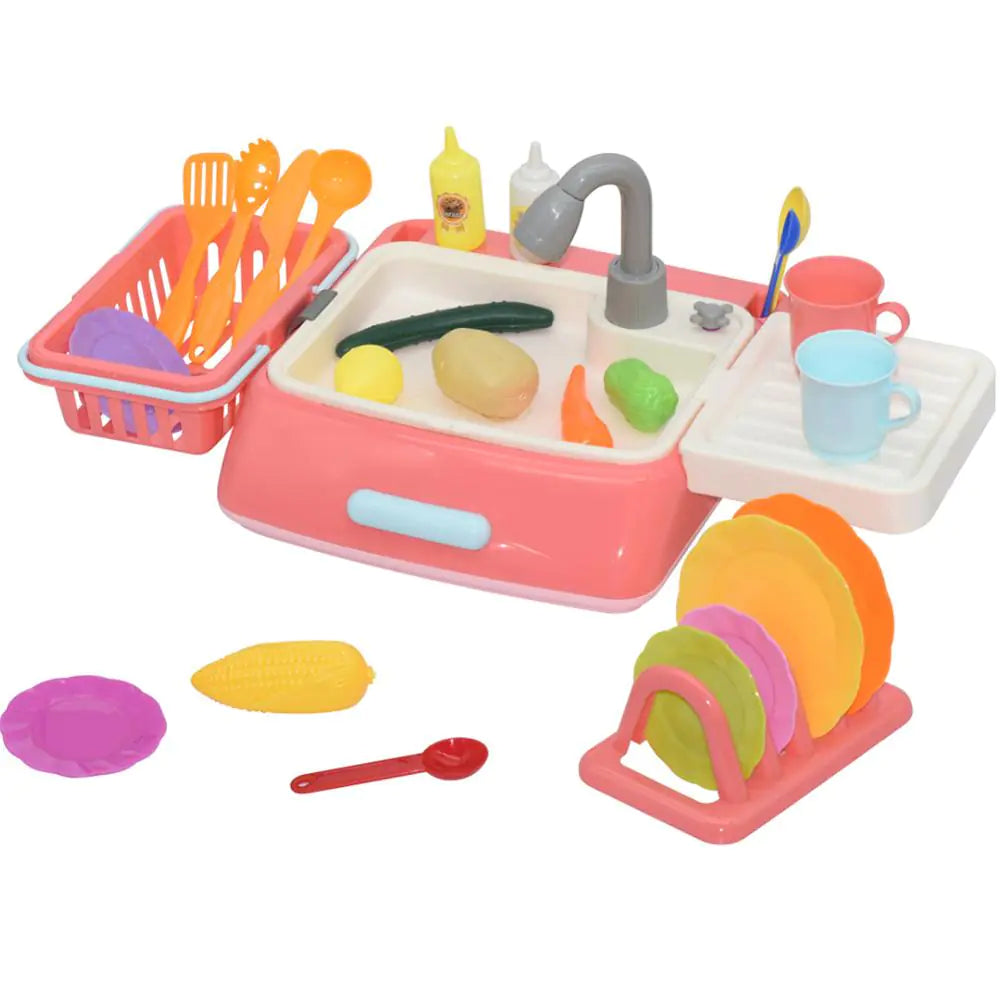 Playful Junior Dishwasher Toy with Real Features