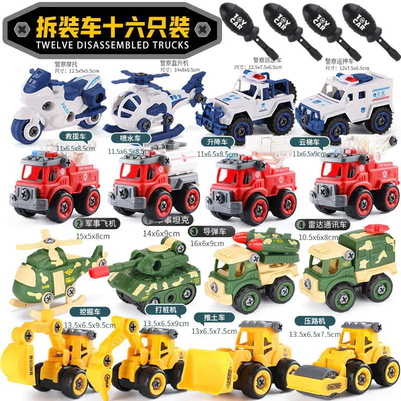 Kids Vehicle Toy Set