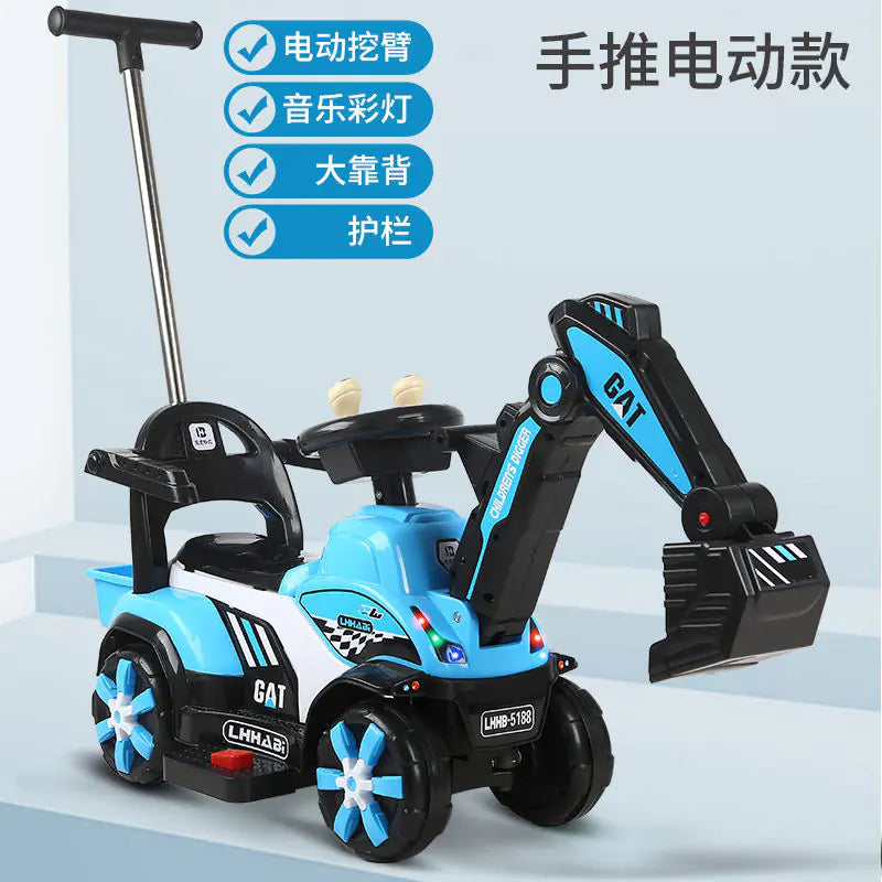 Tiny Tots Electric Excavator Toy