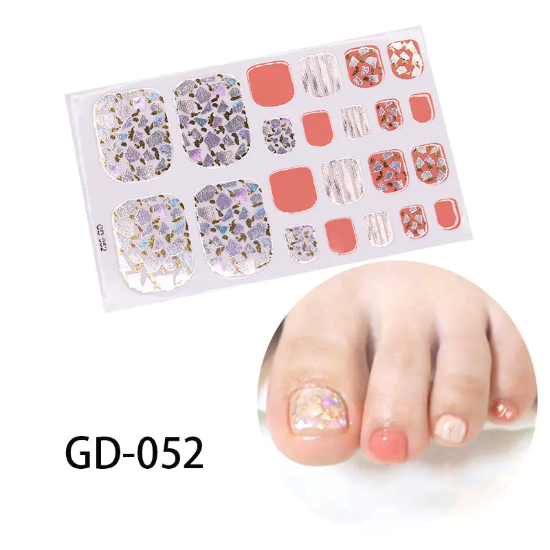 French Foot Nail Art Stickers