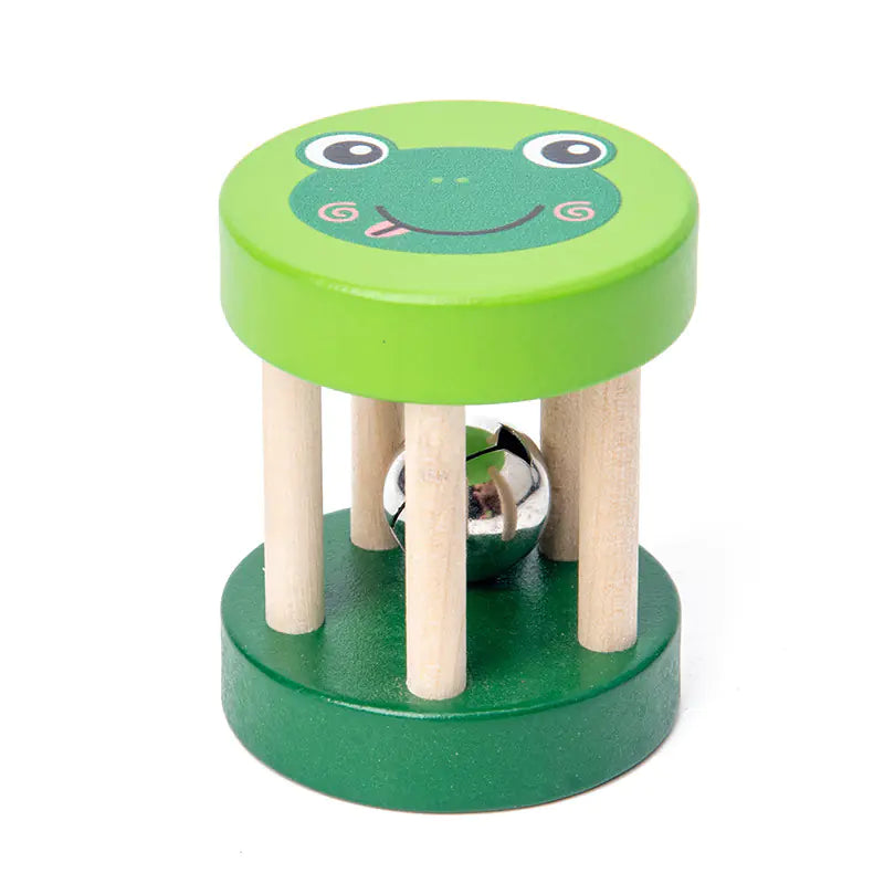 Animal Face Wooden Rattle Toy Set for Toddlers