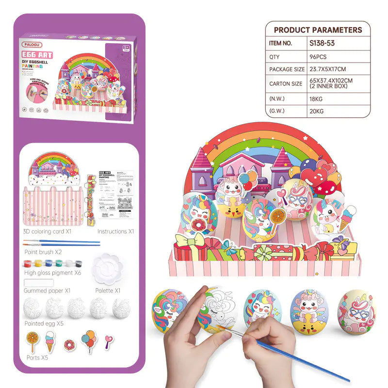 DIY Egg Painting Kit for Kids – 3D Art Fun
