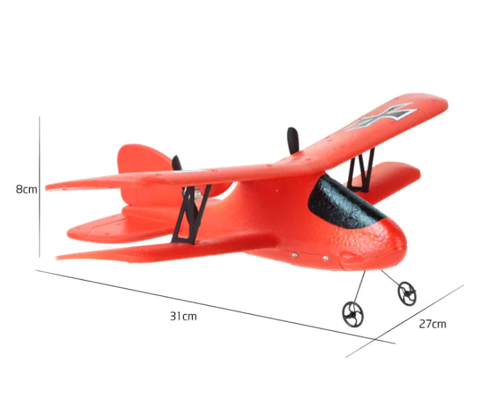RC Biplane Glider Toy – High-Speed Remote Aircraft