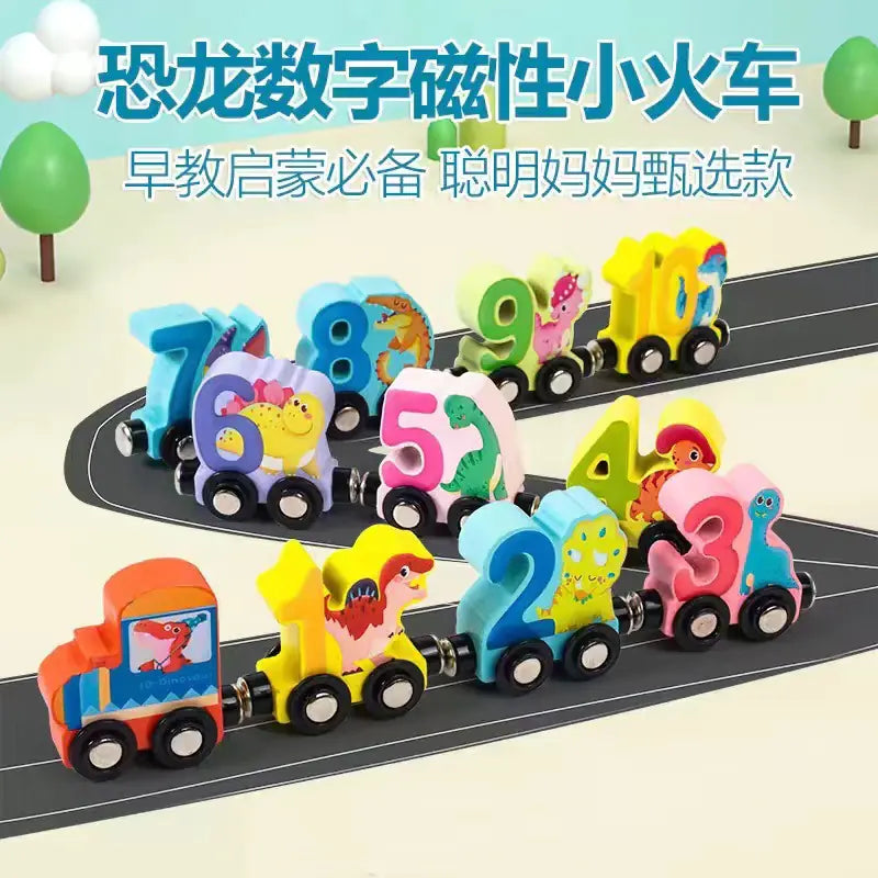 Magnetic Wooden Learning Train (3+ Years)