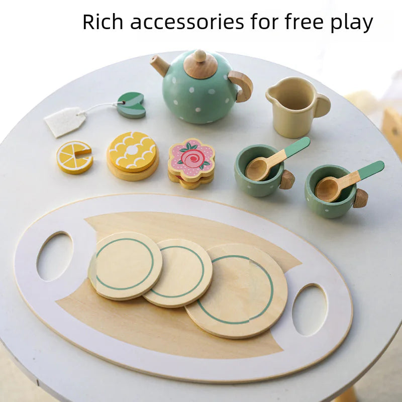 Charming Wooden Tea Party Set