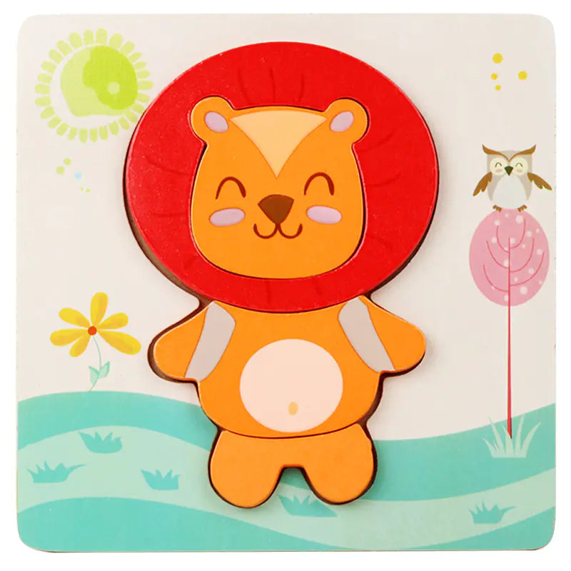 Kids' 3D Wooden Learning Puzzle