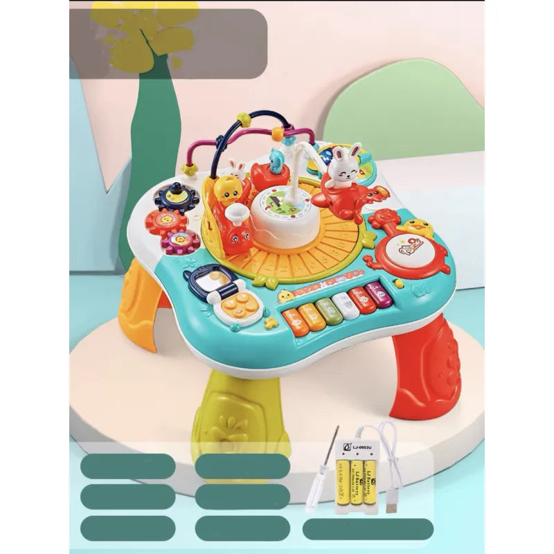 Rechargeable Baby Activity Table with Music & Learning Toys