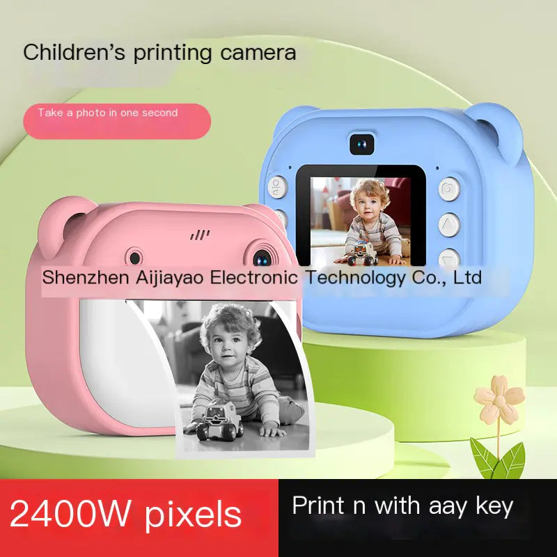 Kids Instant Print Camera – Cute, Inkless & Fun Toy