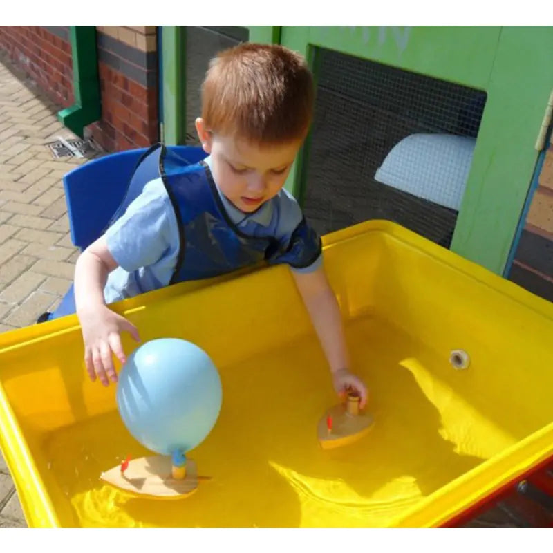 Balloon Powered Wooden Boat – Fun STEM Toy for Kids