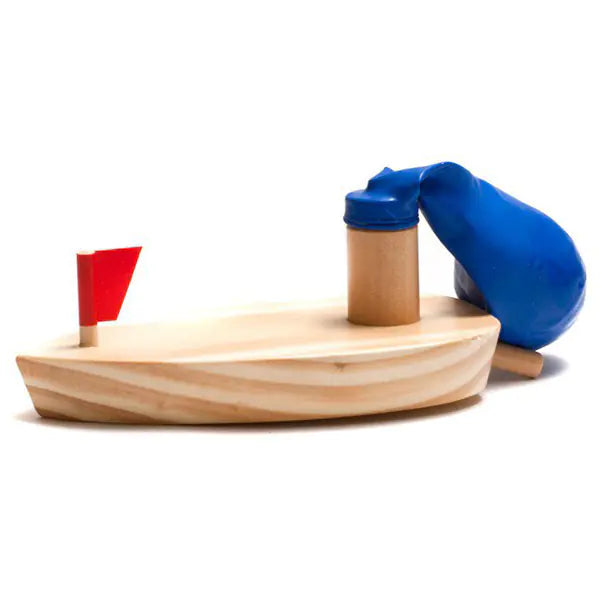 Balloon Powered Wooden Boat – Fun STEM Toy for Kids