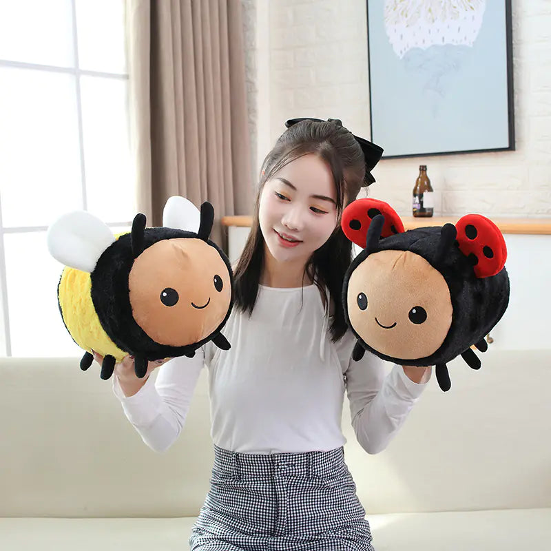 Bee & Ladybug Cuddly Plush Toys