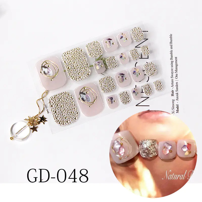 French Foot Nail Art Stickers