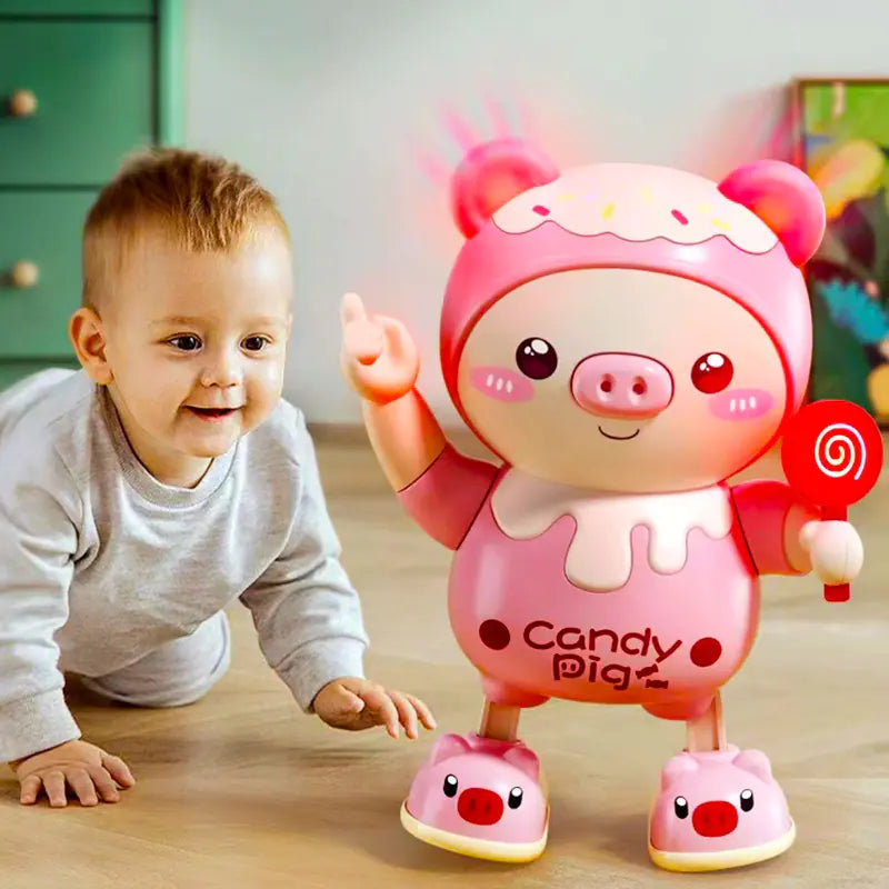 Musical Electric Candy Little Cute Piggy Toy