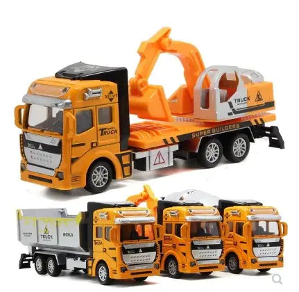 Construction Truck Toy Set with Moving Parts