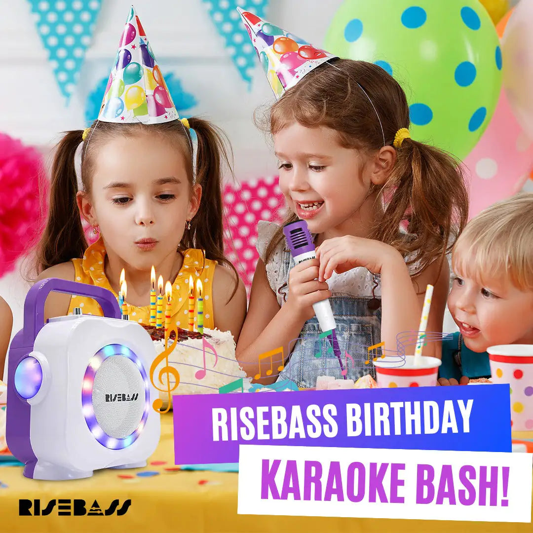Portable Kids Party Karaoke with Dual Mics