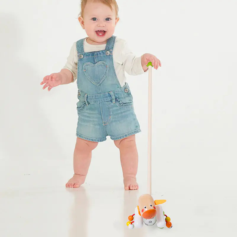 Toddler Walker Wooden Cart