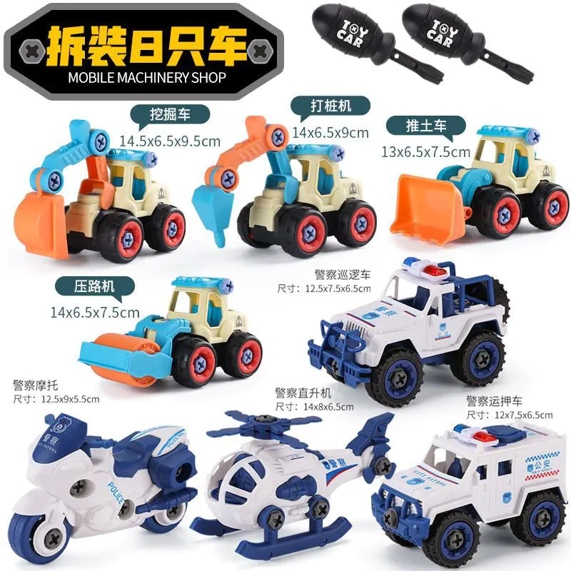 Kids Vehicle Toy Set