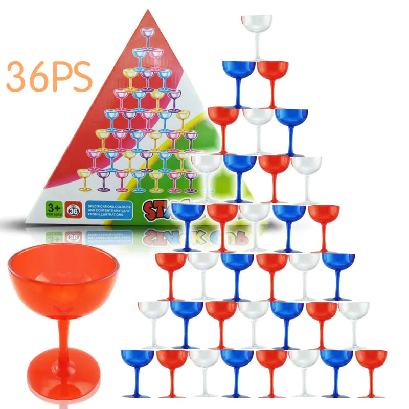 36-Piece Kids Stacking Cups Game