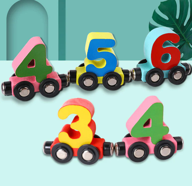 Magnetic Wooden Learning Train (3+ Years)