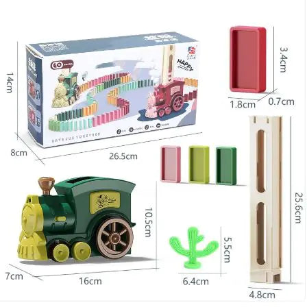Auto Domino Builder Train Set for Kids