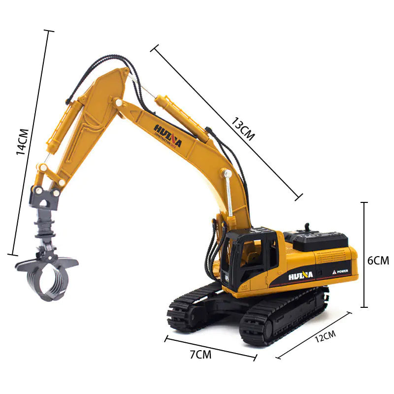RC Excavator Toy with Grab Arm
