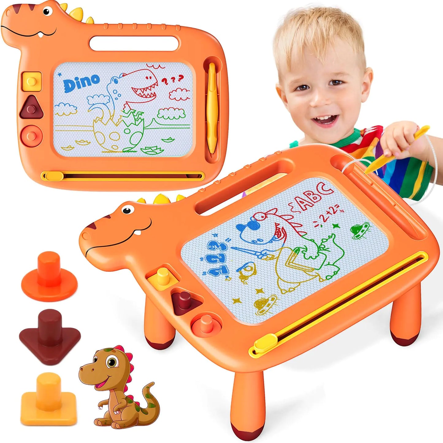 DinoSketch Magnetic Drawing Board for Toddlers