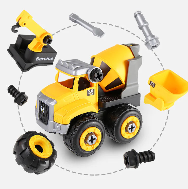 Build & Play Construction Truck Toy for Kids