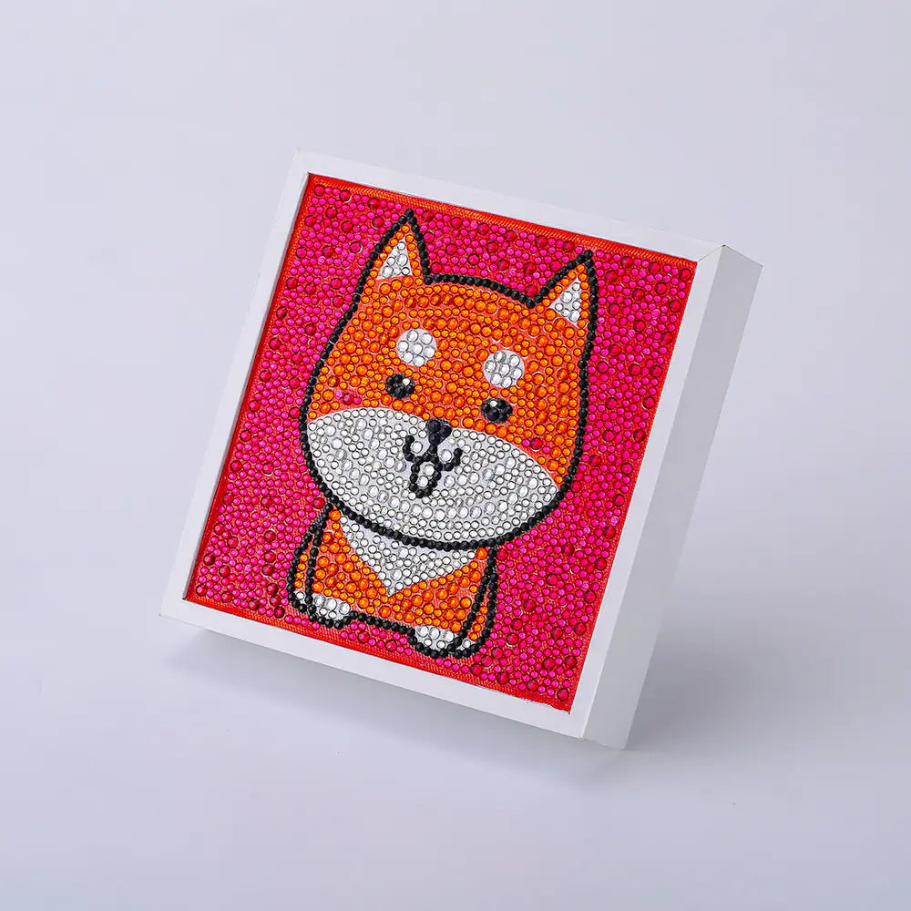Cute Animal Diamond Art Kit – DIY Sparkle Canvas