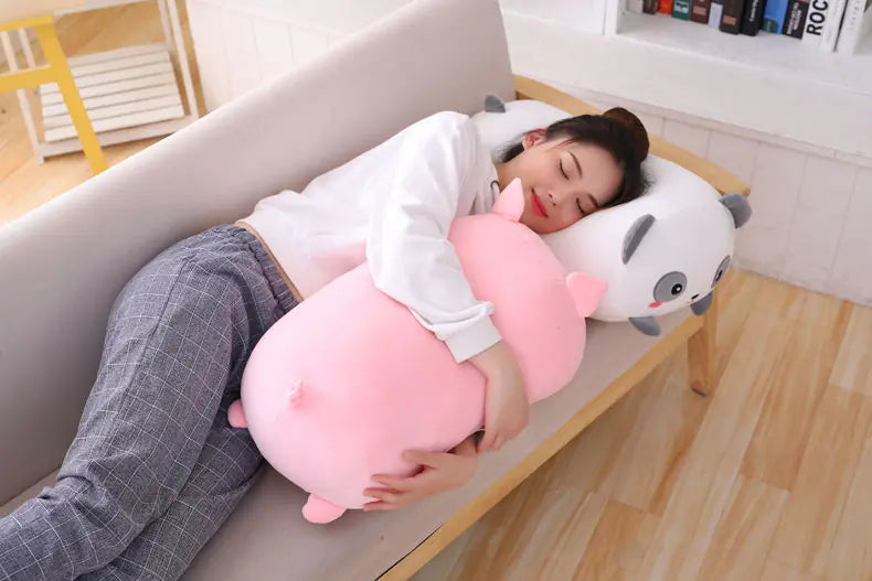 Snuggly Cartoon Plush Pillows for All Ages