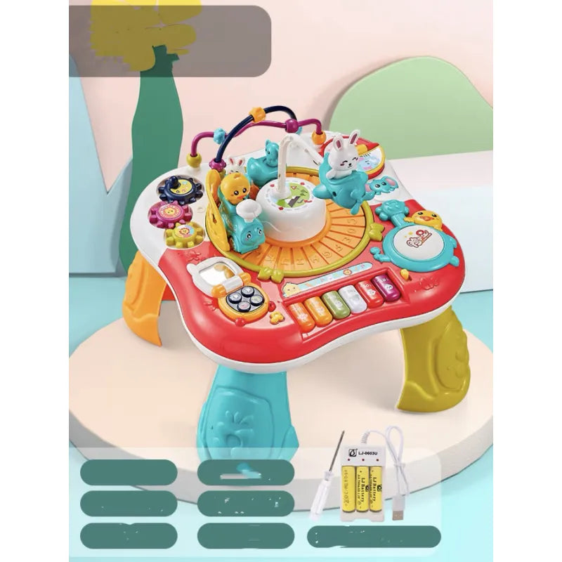 Rechargeable Baby Activity Table with Music & Learning Toys