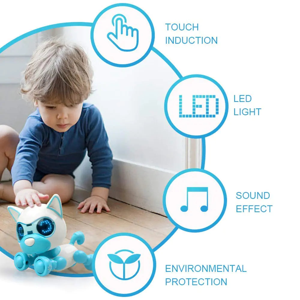 Mini Electronic Puppy Toy | Colorful Walking Robot Pet
