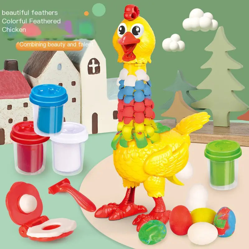 Kids' Creative Clay Chicken Crafting Kit