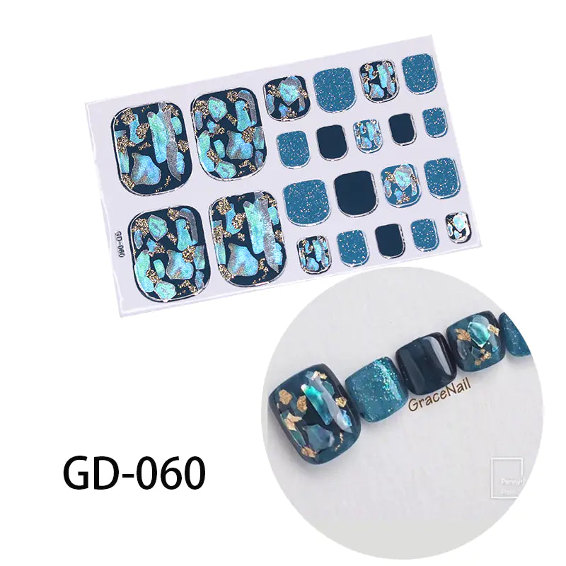 French Foot Nail Art Stickers