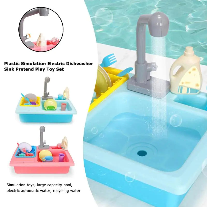 Playful Junior Dishwasher Toy with Real Features