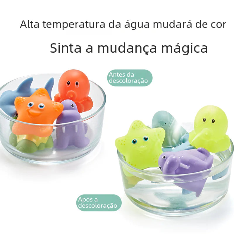 Shark Net Baby Bath Toy Set – Floating Animal Fun