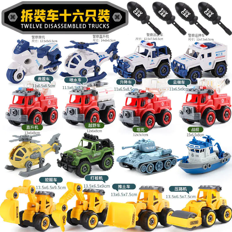 Kids Vehicle Toy Set