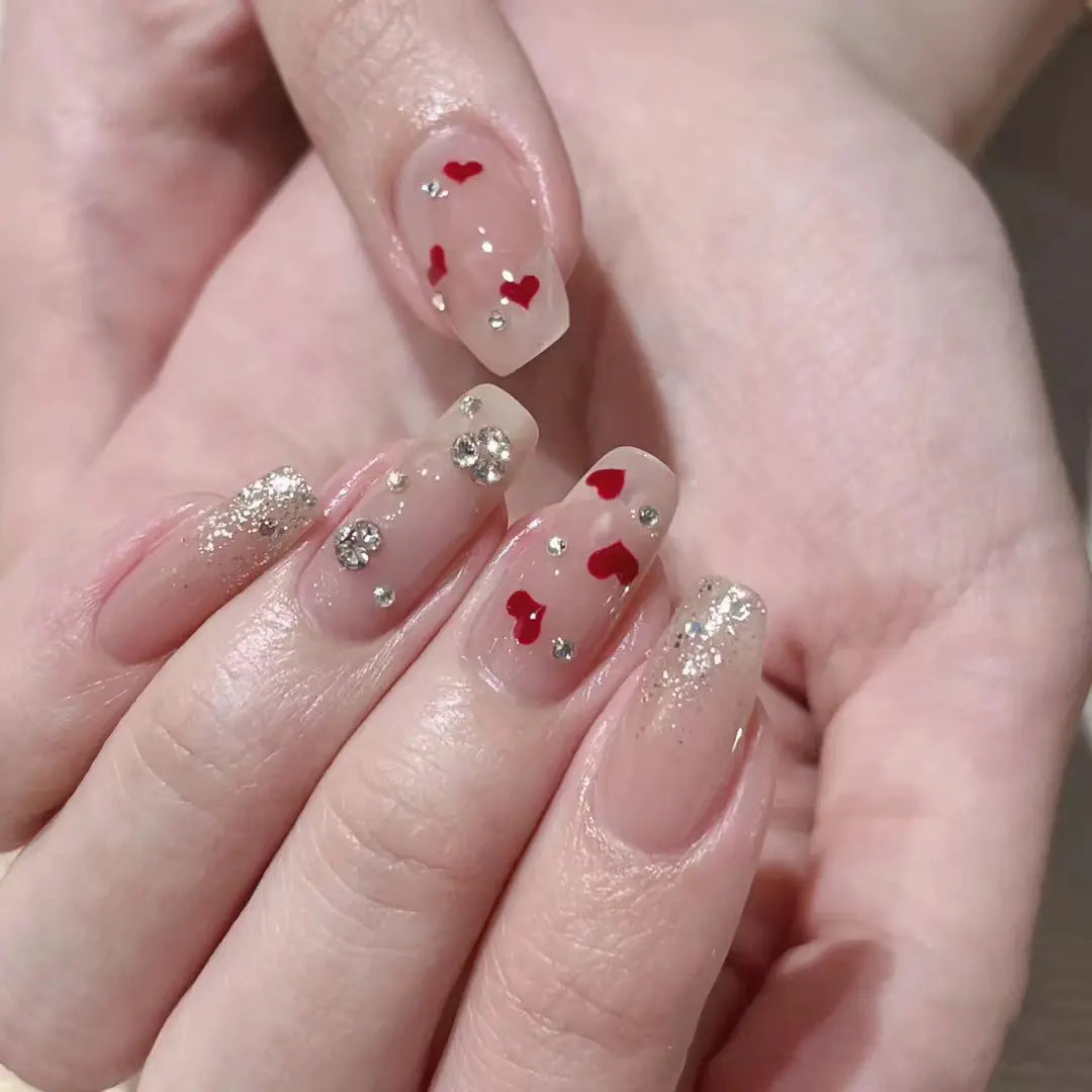 Cherished Hearts Valentine Nail Decals