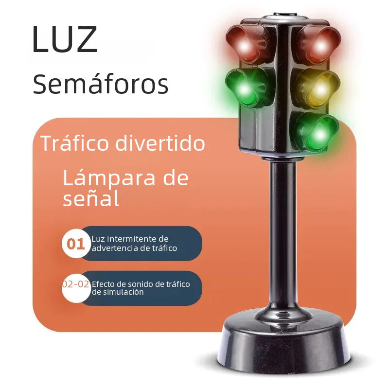 Mini Traffic Light Toy with Sound & Flashing Lights