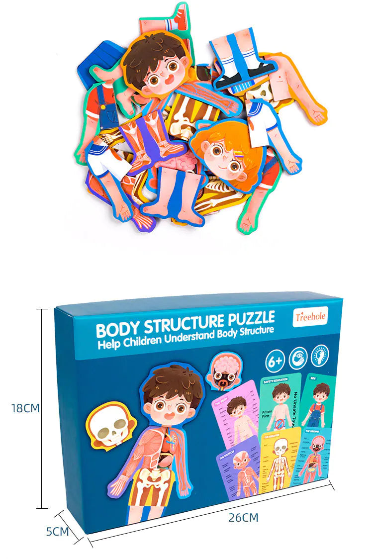 Kids' Human Body Puzzle Set – Fun Learning Anatomy Toy