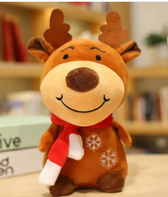 Santa & Elk Holiday Plush