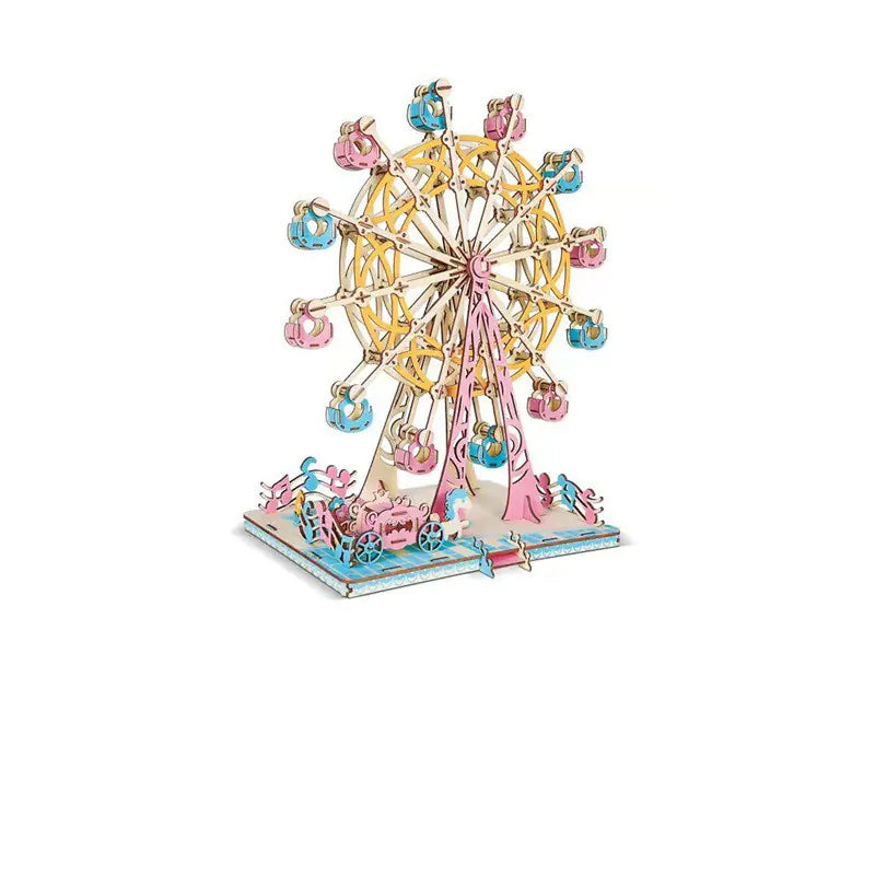 DIY 3D Carousel & Ferris Wheel Kit - Creative Play for Kids