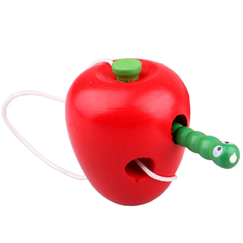 Playful Wooden Threading Toy - Skill Enhancer
