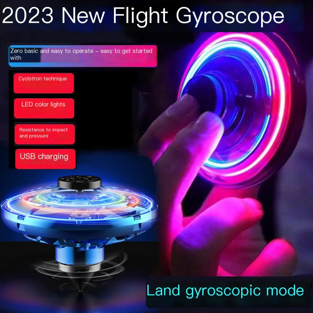 Flying Finger Spinner Toy - USB Rechargeable Gyro