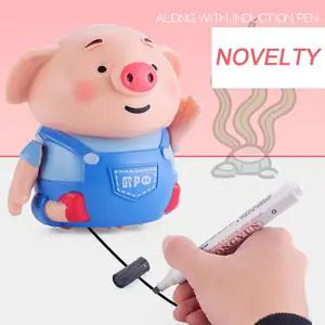 Smart Pig Robot Toy – Light, Music & Line Follow Fun